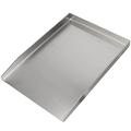 WELL GRILL Universal Plancha Grill Plate Grill Pan, 20 x 30 cm, Solid Stainless Steel, Rectangular BBQ Grill Tray Suitable for Weber Outback, Landmann Char-Broil Gas Grill and Charcoal Grill