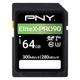 PNY 64GB X-PRO 90 Class 10 U3 V90 UHS-II SD Flash Memory Card