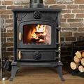 NRG 5KW Eco Design Stove MultiFuel Cast Iron Fireplace Portable Defra Approved