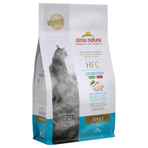 1,2kg Almo Nature HFC Adult Sterilized Kabeljau Katzenfutter trocken