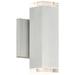 WAC Block 8" High Brushed Aluminum Dark Sky Modern Outdoor Light