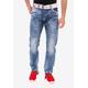 Bequeme Jeans CIPO & BAXX Gr. 42, Länge 32, blau Herren Jeans 5-Pocket-Jeans