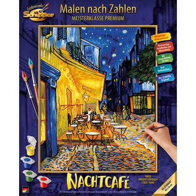 Malen nach Zahlen SCHIPPER "Das Nachtcafé Vincent van Gogh (1853 - 1890)" Malvorlagen bunt Kinder Meisterklasse Premium