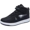 Sneaker KANGAROOS "Kalley II EV", Gr. 28, schwarz-weiß (schwarz, weiß), Synthetik, sportlich, Schuhe, mit Klettverschluss, gefüttert