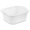 Sterilite Durable Reinforced Plastic 12 Quart Kitchen Dishpan, White (32 Pack) - 6.54