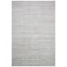 Shahbanu Rugs Silver Gray Pure Silk and Textured Wool Hand Knotted Modern Tone on Tone Repetitive Design Oversized Rug 14'x20'4"