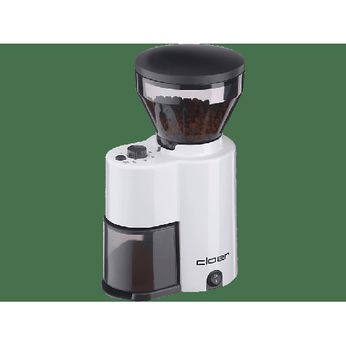 CLOER 7521 Kaffeemühle Weiß 150 Watt, Kegelmahlwerk