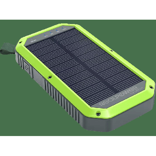 REALPOWER RealPower PB-10000 Solar Powerbank 10000 mAh Schwarz/Grün