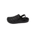 Extra Wide Width Men's Fur-Lined Rubber Clogs by KingSize in Black (Size 15 EW)