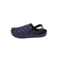 Extra Wide Width Men's Fur-Lined Rubber Clogs by KingSize in Navy (Size 9 EW)