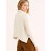 Free People Sweaters | Free People Ivory Cream Textured Look Sharp Pullover Turtleneck Sweater M | Color: Cream | Size: M