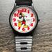 Disney Accessories | Great Condition! Vintage Mickey Mouse Lorus Quartz Unisex Watch | Color: Black/Red | Size: Os