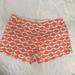 J. Crew Shorts | J. Crew Orange / Peach And White Geometric Shorts Sz 10 | Color: Orange/White | Size: 10