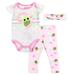 Disney Matching Sets | Disney Mandalorian Baby Yoda Girls Clothes Set 3pc Onesie Pants Headband | Color: Gray/Pink | Size: Various