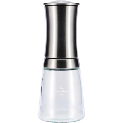 Salz-/Pfeffermühle KYOCERA "CM-30SS", silber (silberfarben, transparent), H:16cm Ø:6,3cm, Küchenmühlen, Keramikmahlwerk, 20 cm Image