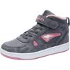 Sneaker KANGAROOS "Kalley II EV", Gr. 28, grau (grau, rosa), Synthetik, sportlich, Schuhe, mit Klettverschluss, gefüttert