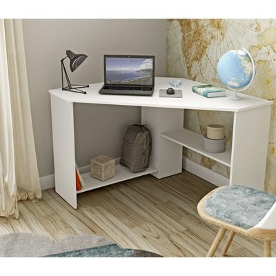 Schreibtisch INOSIGN "RINO", weiß (weiß, weiß, weiß), B:80cm H:73cm T:80cm, Tische, Breite 80 cm, Eckschreibtisch im modernen Design Image