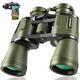 20x50 Hunting Binoculars for Adults - 28mm Large Eyepiece Professional Waterproof Binoculars for Bird Watching Hiking Concert Travel with BAK4 Prism FMC Lens, Green