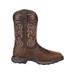 Durango Boot Maverick XP Steel Toe Western Waterproof 11 inch Work Boot - Men's Burly Brown 12 Medium DDB0206-12-M