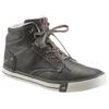 Sneaker MUSTANG SHOES, Herren, Gr. 44, grau (grau, used), Lederimitat, sportlich, Schuhe Sneakerboots Schnürboots Skaterschuh, mit zweckmäßigem Innenreißverschluss
