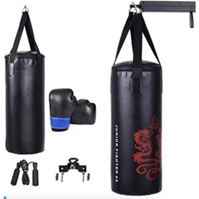 Costway 5 Pieces 40Lbs Filled Punching Boxing Set with Jump Rope and Gloves