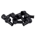 Pipe à fumer noire en forme de borne de batterie en PVC couvercles isolants bottes 15mm x 8mm 8