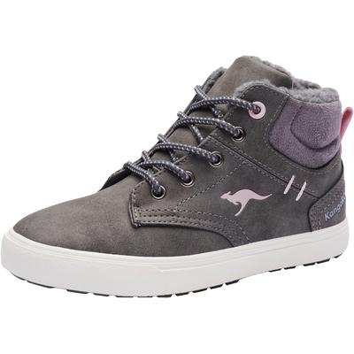 Sneaker KANGAROOS "Kavu X", Gr. 38, grau (grau, rosa), Synthetik, Textil, sportlich, Schuhe, gefüttert Image