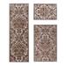 Brown 60 x 26 x 0.5 in Area Rug - Charlton Home® Deprise Collection Handmade Hand-Knotted Indoor Outdoor Area Rug Taupe/3 Piece Rug Set w/ Runner | Wayfair