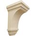 Ekena Millwork Jefferson 6"H x 3 1/2"W x 3 3/4"D Corbel Wood in Brown | 6 H x 3.5 W x 3.75 D in | Wayfair CORW03X03X06JERW-CASE-2