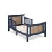 Olive & Opie Connelly Toddler Bed Wood in Blue | 24.5 H x 31 W x 53.75 D in | Wayfair 27510-MBL