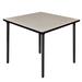 Regency Kee Square Breakroom Table Top Wood/Metal in Brown | 29 H x 42 W x 42 D in | Wayfair TBF4242PLBK