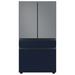 Samsung Bespoke 29 cu. ft. Smart 4-Door Refrigerator w/ Beverage Center & Custom Panels Included in Pink/Gray/Blue | Wayfair