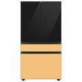 Samsung Bespoke 29 cu. ft. Smart 4-Door Refrigerator w/ Beverage Center & Custom Panels Included in Gray/Yellow | Wayfair