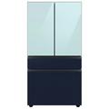 Samsung Bespoke 29 cu. ft. Smart 4-Door Refrigerator w/ Beverage Center & Custom Panels Included in Pink/Blue/Black | Wayfair