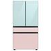 Samsung Bespoke 29 cu. ft. Smart 4-Door Refrigerator w/ AutoFill Water Pitcher & Custom Panels Included in Pink/Blue | Wayfair