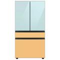 Samsung Bespoke 29 cu. ft. Smart 4-Door Refrigerator w/ AutoFill Water Pitcher & Custom Panels Included in Blue/Yellow | Wayfair