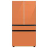 Samsung Bespoke 29 cu. ft. Smart 4-Door Refrigerator w/ AutoFill Water Pitcher & Custom Panels Included in Pink/Gray/Green | Wayfair