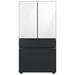 Samsung Bespoke 29 cu. ft. Smart 4-Door Refrigerator w/ AutoFill Water Pitcher & Custom Panels Included in Gray/White | Wayfair