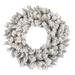 The Holiday Aisle® Artificial Frosted Fir Wreath Traditional Faux in Gray | 30 H x 30 W x 3 D in | Wayfair ABBEEEAD67E44C9980794A0CECA0A827