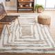 Brown/White 72 x 48 x 0.67 in Indoor Area Rug - Joss & Main Sandia Handmade Wool Area Rug in Ivory/Light Brown Wool | Wayfair