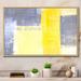 Wrought Studio™ Gray & Yellow Colorfields VI - Picture Frame Print on Canvas Metal in Gray/Yellow | 16 H x 32 W x 1 D in | Wayfair