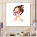 Rosdorf Park Fashion Forest Nymph Girl - Modern & Contemporary Canvas Wall Art Canvas in White | 36 H x 36 W x 1.5 D in | Wayfair