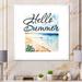 Highland Dunes Summer Seaside Art Illustration - on Canvas in Blue/Green/Orange | 30 H x 30 W in | Wayfair 7901E953BED64CA4AD7286C4ED0591C2