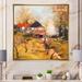 August Grove® Autumn Landscape w/ Farmhouse - Farmhouse Canvas Wall Decor Canvas, Cotton in White | 36 H x 36 W x 1.5 D in | Wayfair