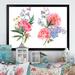 Winston Porter Bouquet Of Red & Blue Wildflowers - Farmhouse Canvas Wall Decor Canvas in White | 24 H x 36 W x 1 D in | Wayfair
