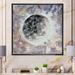 Ebern Designs Grey Moon Illustration - Modern & Contemporary Canvas Art Print Canvas in White | 36 H x 36 W x 1.5 D in | Wayfair