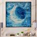 Ebern Designs Blue Moon Illustration - Modern & Contemporary Canvas Wall Decor Canvas in White | 36 H x 36 W x 1.5 D in | Wayfair