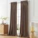 Mercer41 Elliotte Velvet Solid Color Blackout Thermal Rod Pocket Curtain Panels Velvet in Brown | 108 H x 52 W in | Wayfair