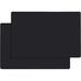 Inbox Zero Kalvn 2 Piece Silicone Placemat Set Silicone in Black | 25 W x 17 D in | Wayfair BB461C96AA2C4457B78023A5A9638B75