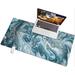 East Urban Home Desk Pad Faux Leather in Blue/White | 0.1 H x 31.5 W x 15.7 D in | Wayfair 40BCB3793B964F36B537A27951D1D4DF